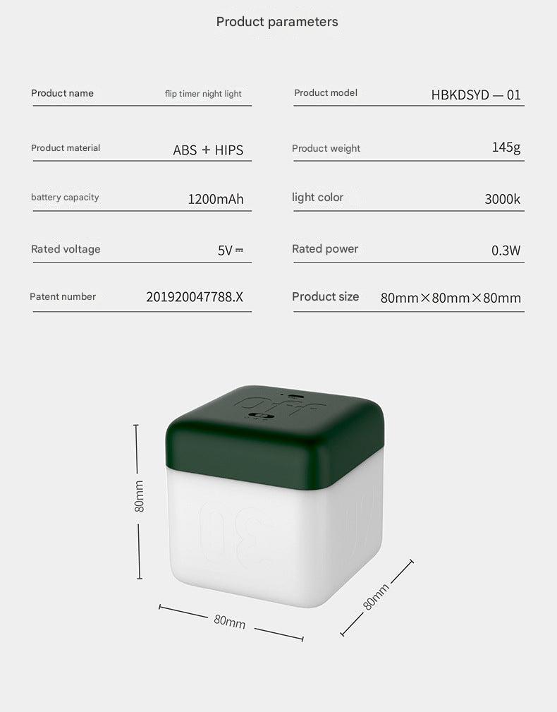 contemporary flip nightlight in different color modes