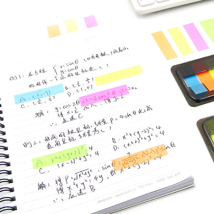 Vibrant note pads stack display