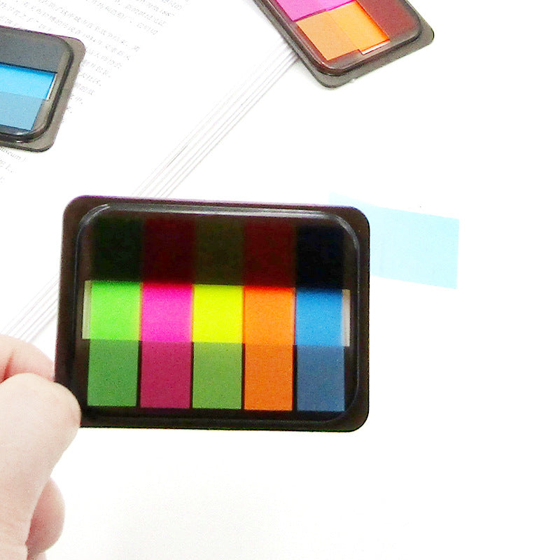 Colorful adhesive index tabs pack