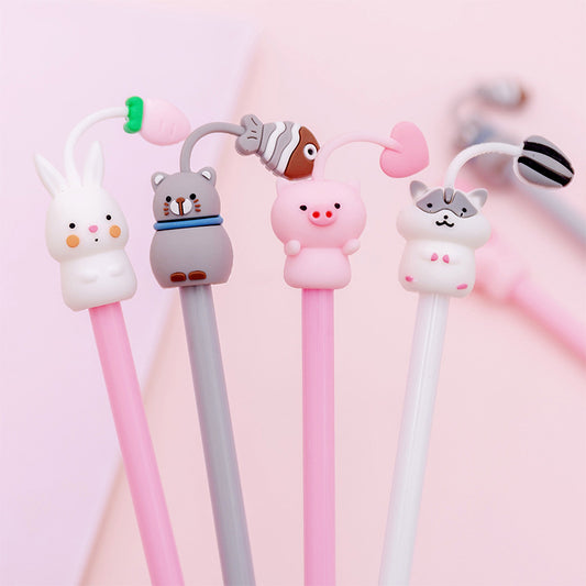 cute cartoon animal gel pen cat design