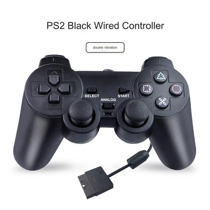 PS2 Wired Game Controller with Dual Vibration Motors - Ultimate Gaming Experience