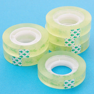 clear adhesive tape roll close-up