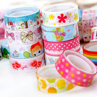 Colorful cartoon craft tape roll