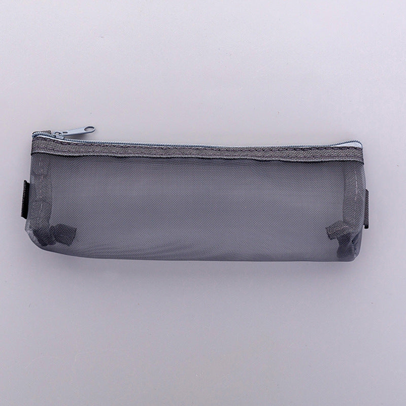 White mesh pencil case back view