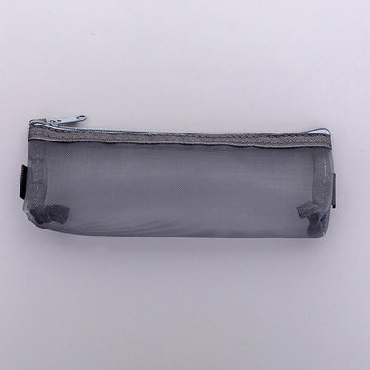 White mesh pencil case back view