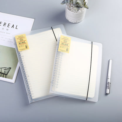 A5 binder notebook in white