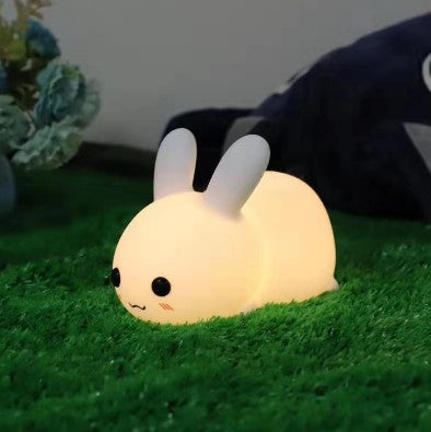 USB charging point of soft silicone rabbit lamp