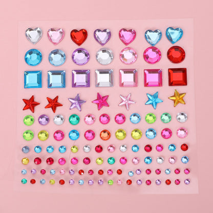 creative crystal style stickers pack