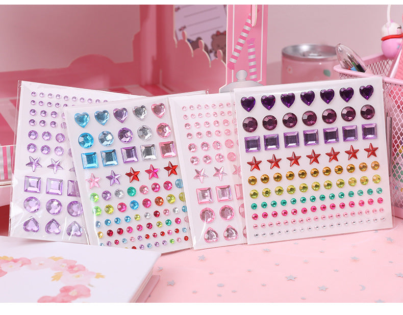 girly pink shiny sticker collage