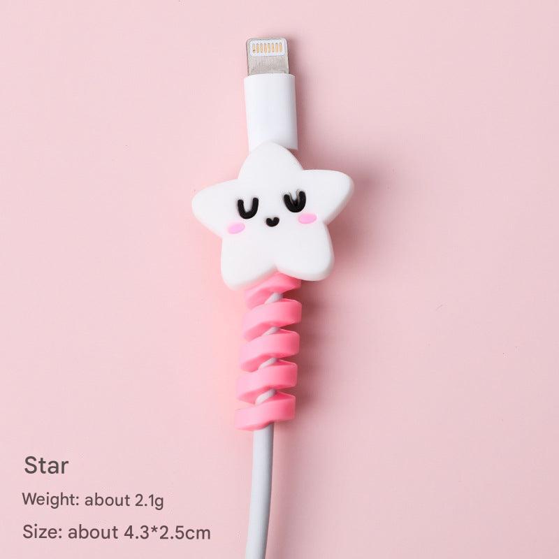 Adorable frog shaped cable wrap