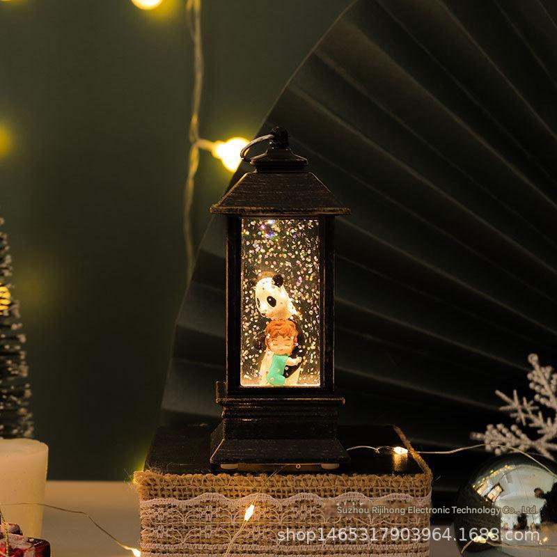 jovial Santa Claus light-up resin decoration