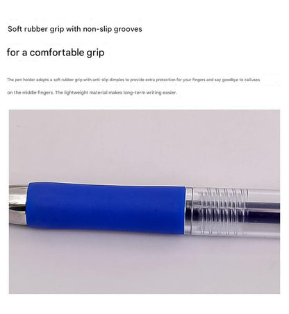 blue retractable gel pen