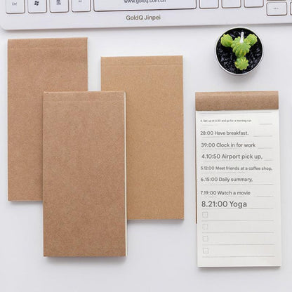 stylish faux leather-covered notepad on desk