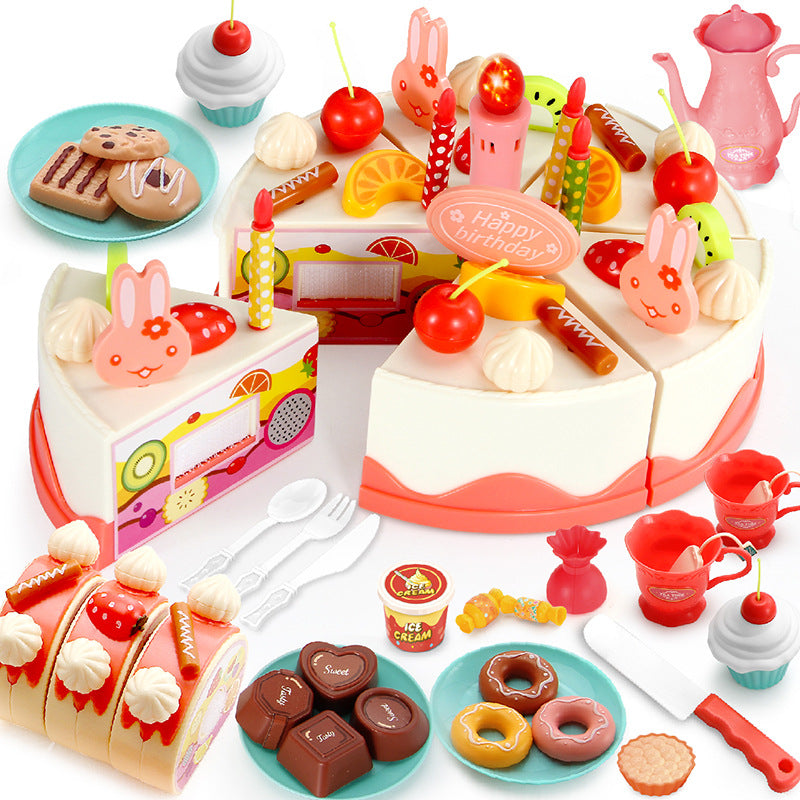 Birthday cake playset with light and sound