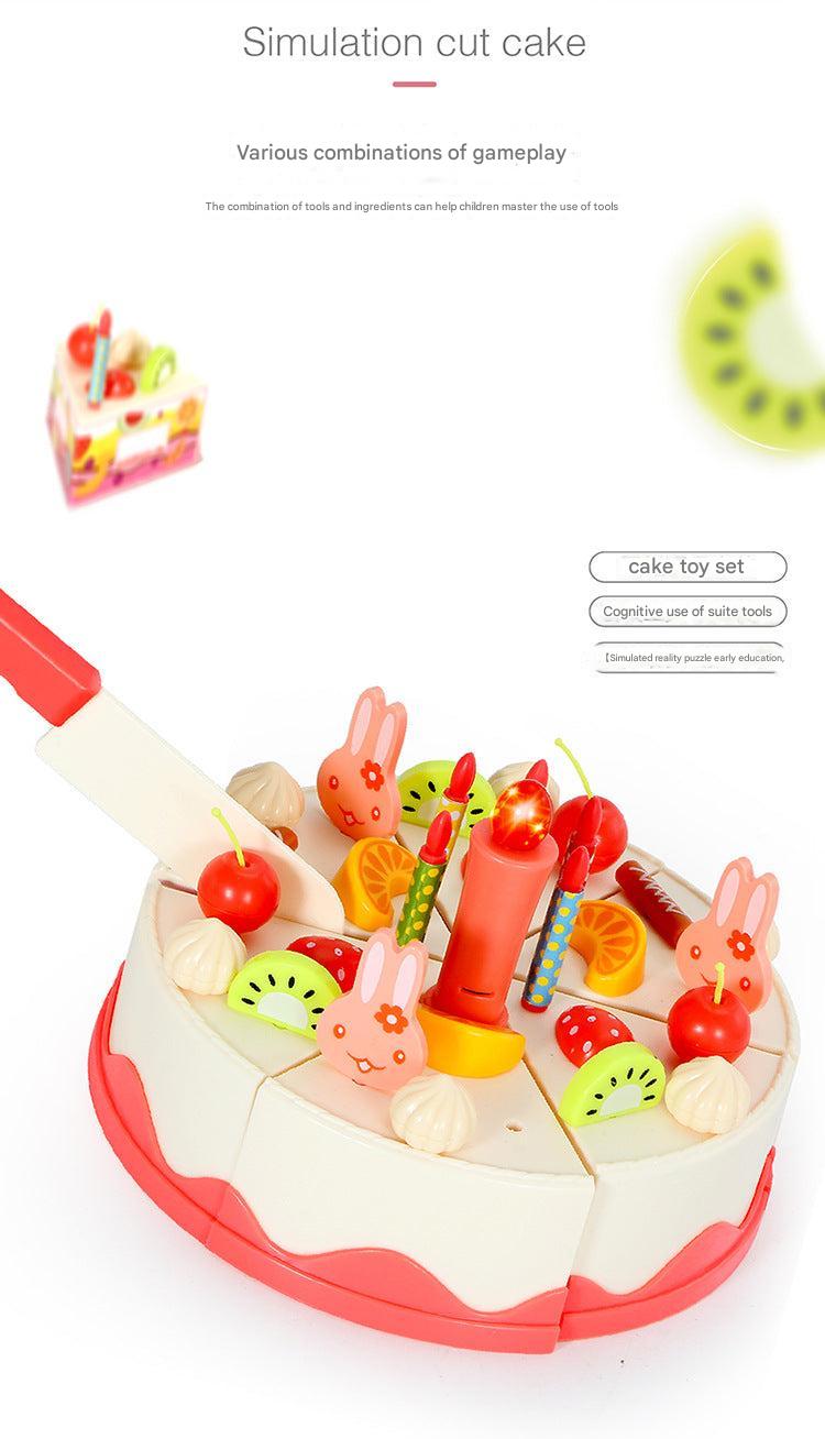 Child's light and sound cake making toy playset