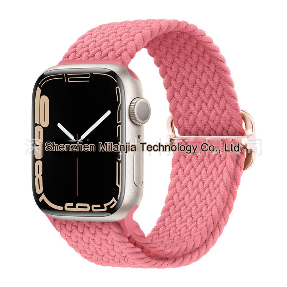 Premium Nylon Woven Watch Band for Apple Watch Series 4, 5, 6, 7, 8, SE, Ultra - Adjustable, Sporty Design