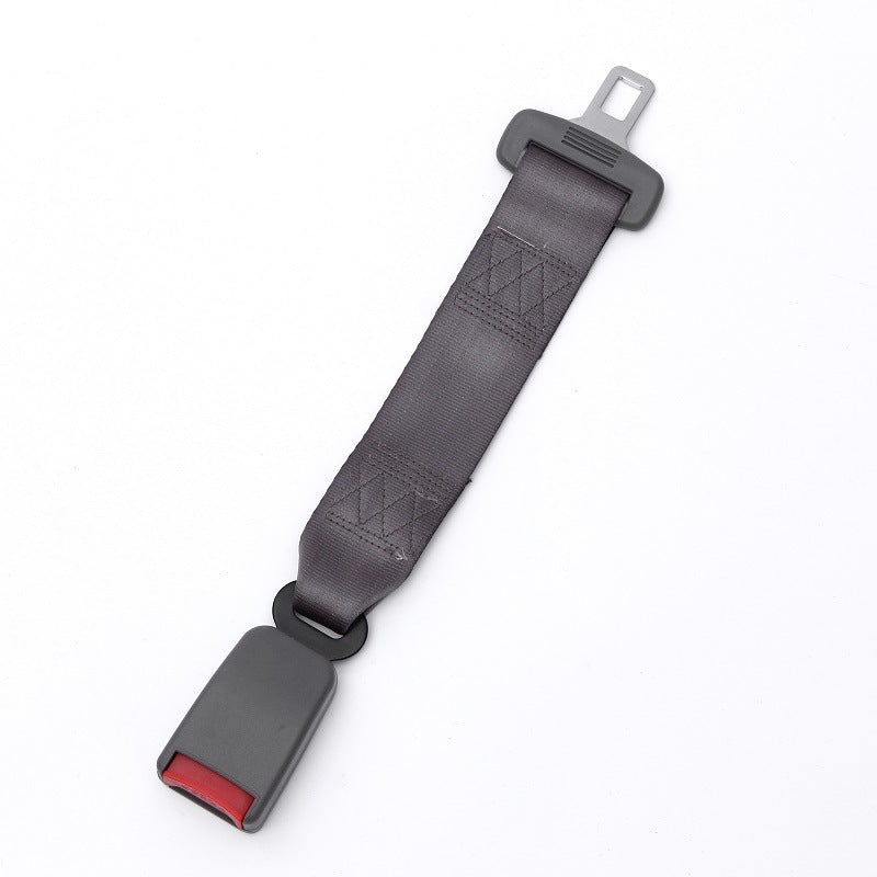 beige car seat belt extender close-up image