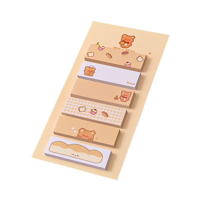 assorted cartoon characters sticky notes