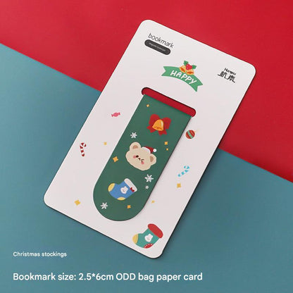 Holiday-themed magnetic bookmark set for students