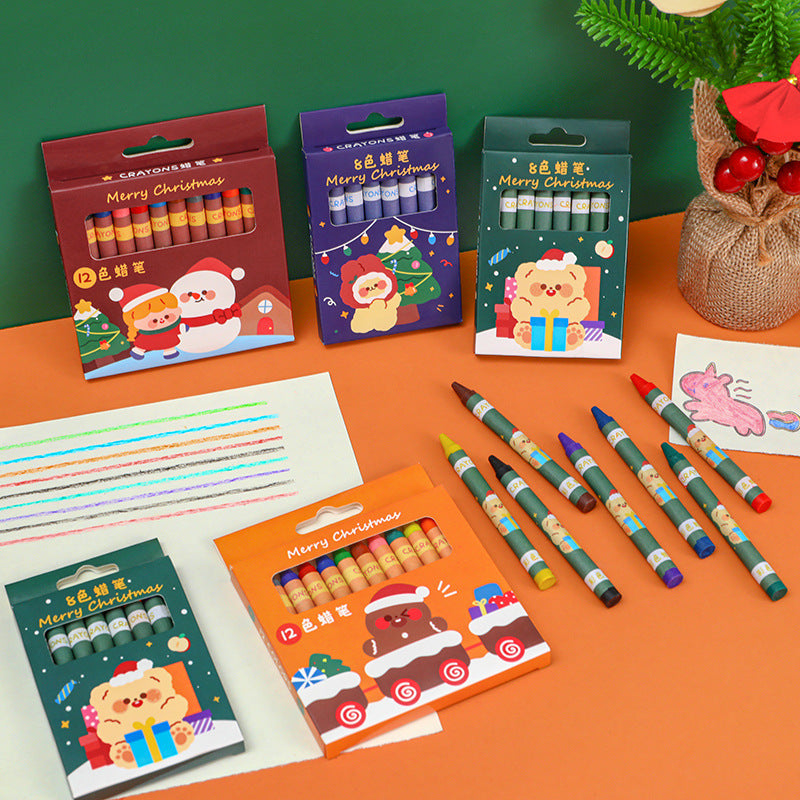 vibrant Christmas Surprise crayon kit