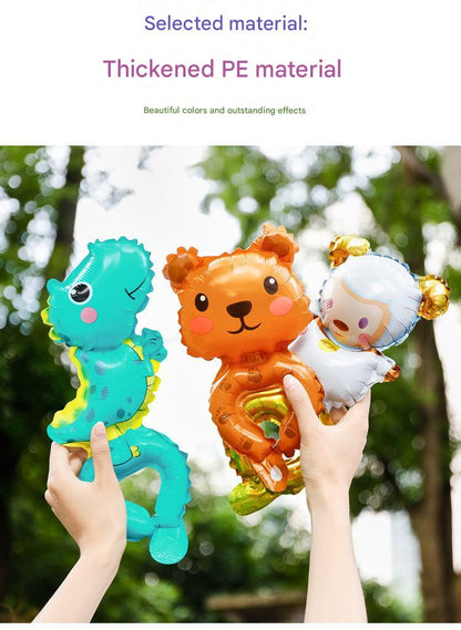 colorful cartoon animal balloon vibrant party decoration