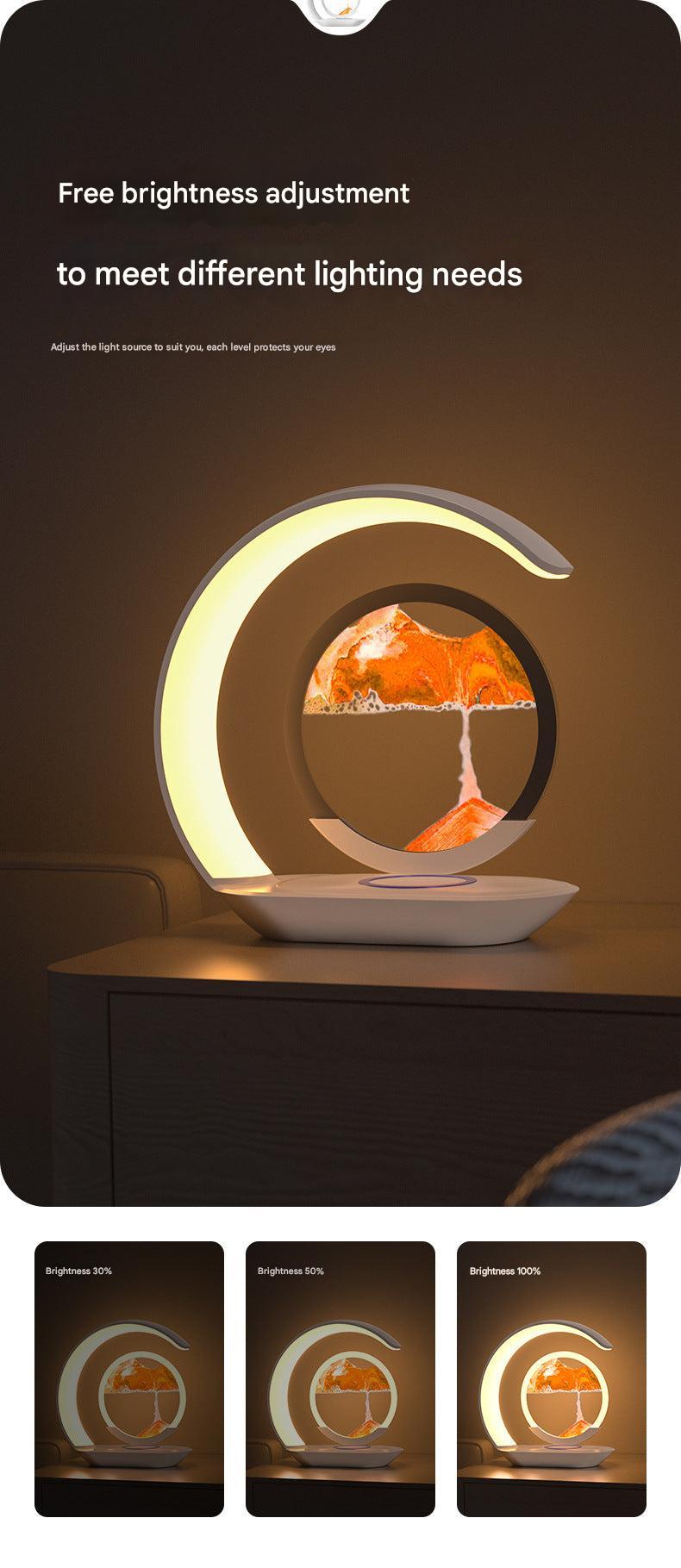 Durable ABS geometric lamp with ambiance lighting