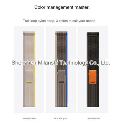 Durable Nylon Sport Strap for Apple Watch - Compatible with Ultra, Series 7 & More - Variety of Colors Available