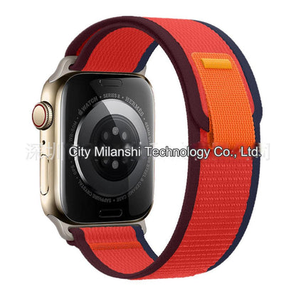 Durable Nylon Sport Strap for Apple Watch - Compatible with Ultra, Series 7 & More - Variety of Colors Available