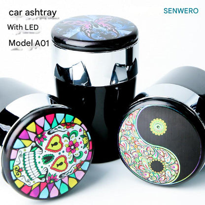 illuminated ashtray for car use