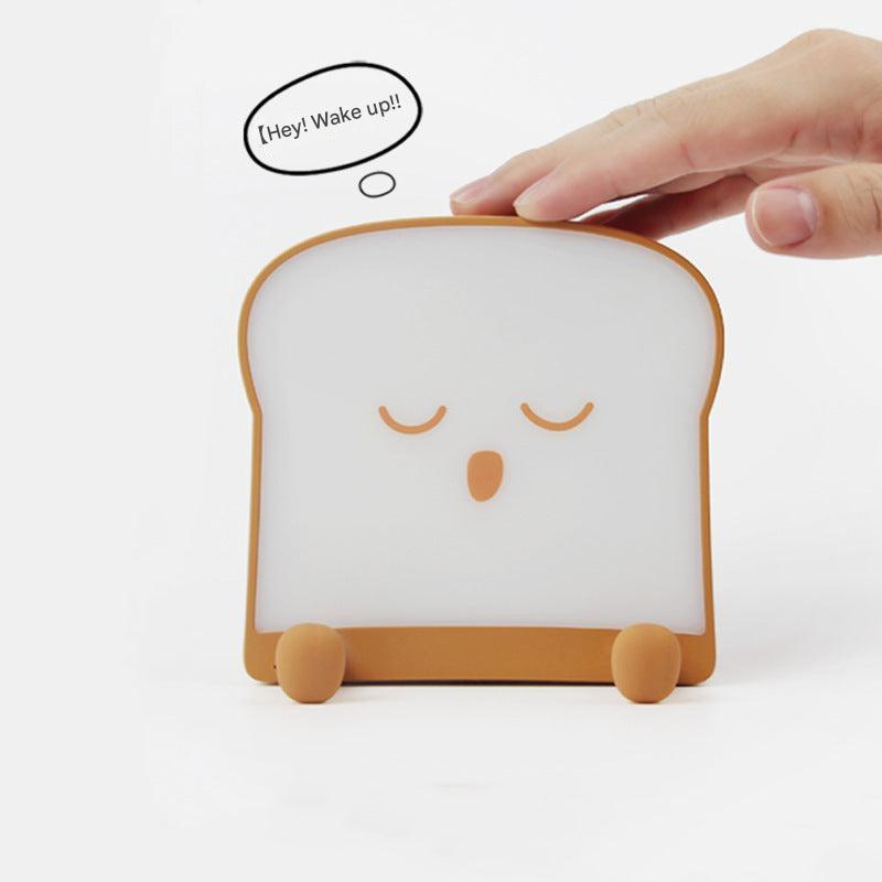 toast-shaped bedside night lamp