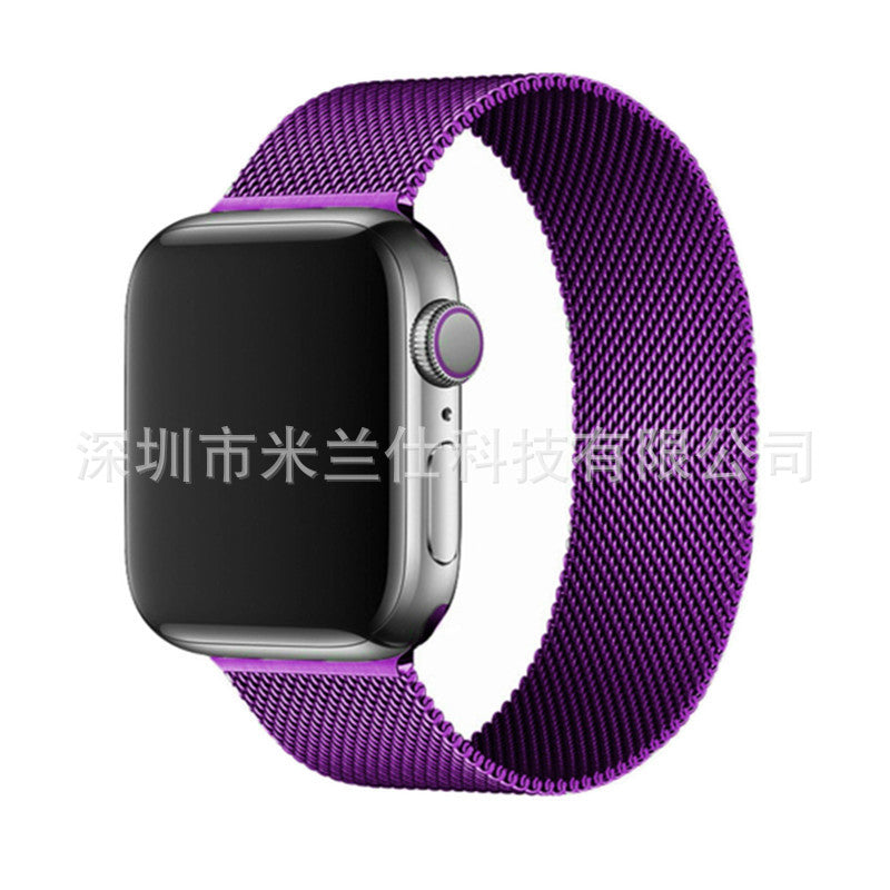 Premium Metal Milanese Loop Band for Apple Watch Series 1-9 & SE - Stylish, Adjustable & Breathable | Multiple Colors Available