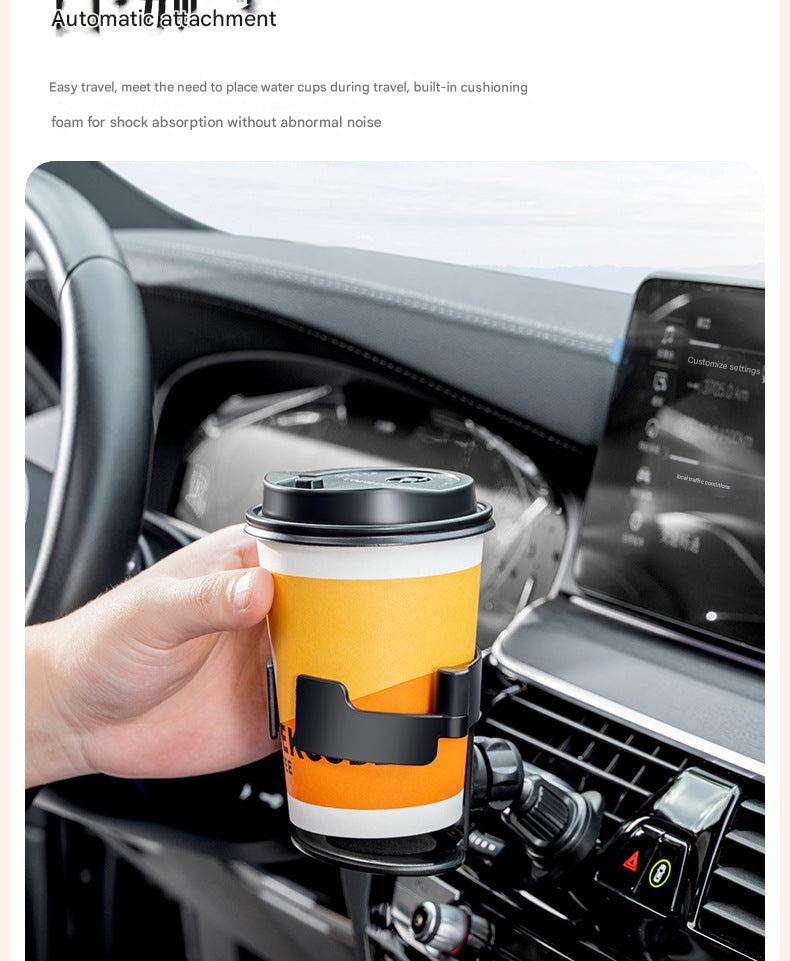 universal fit car drink holder air vent multi-angle view