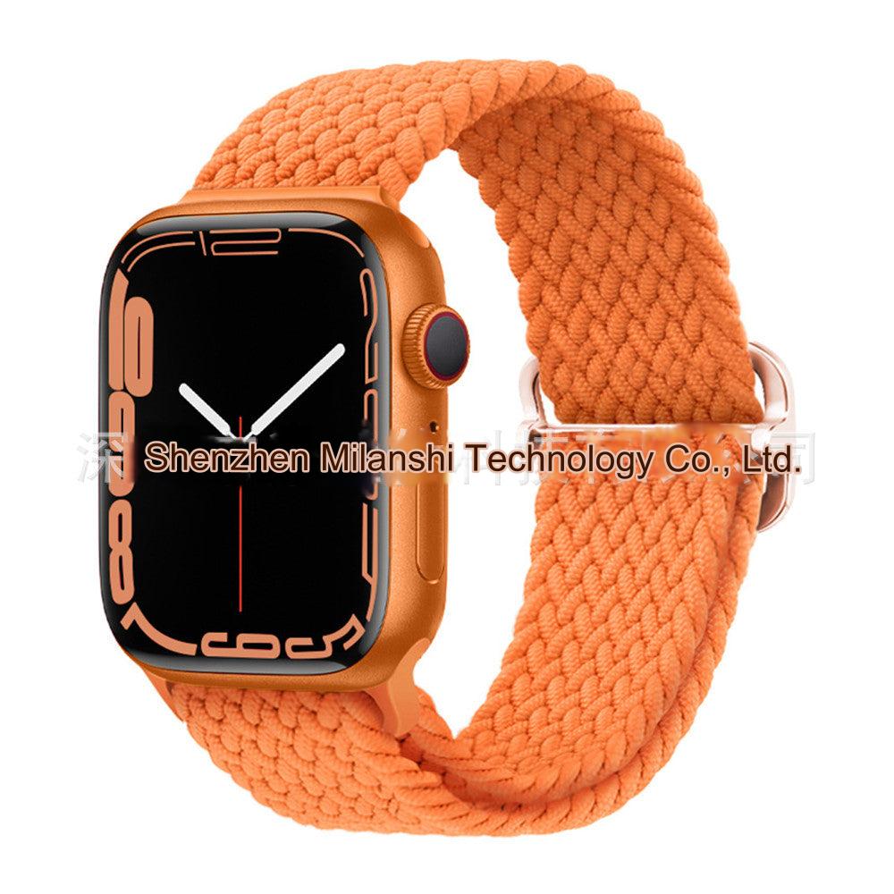 Premium Nylon Woven Watch Band for Apple Watch Series 4, 5, 6, 7, 8, SE, Ultra - Adjustable, Sporty Design