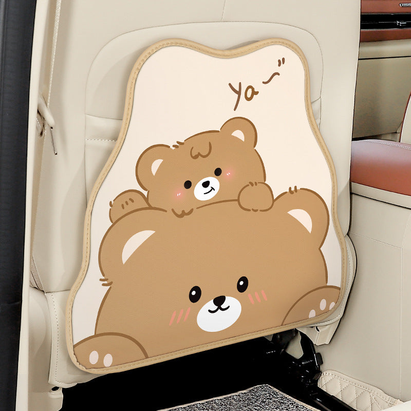 cartoon rabbit car seat back protector