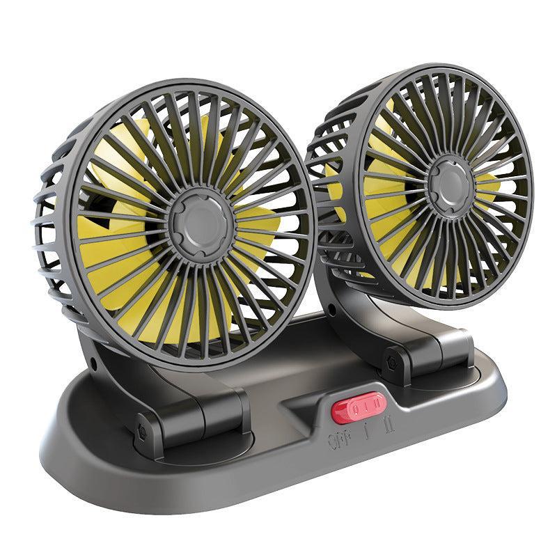 Car fan with suction mount details