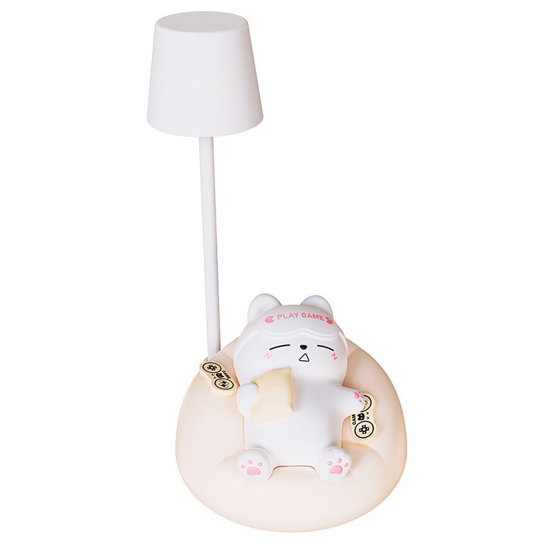 Kids friendly night light with cat design