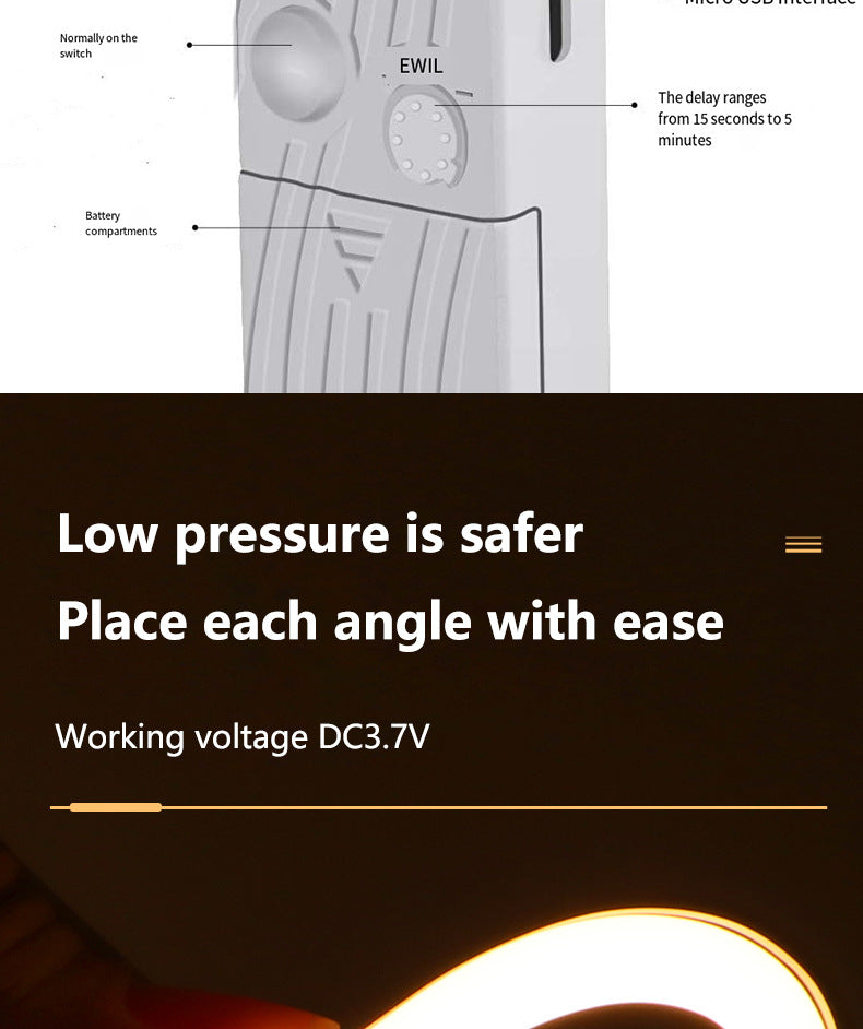 Close-up of LED light strip sensor product image