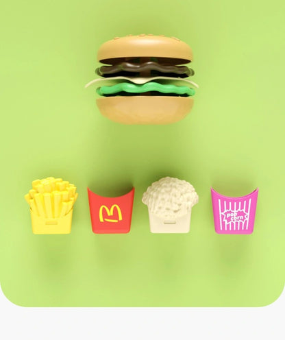 kids burger and fries toy set