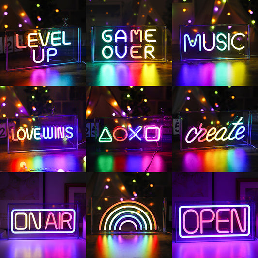 LED Cheers neon light wall decor