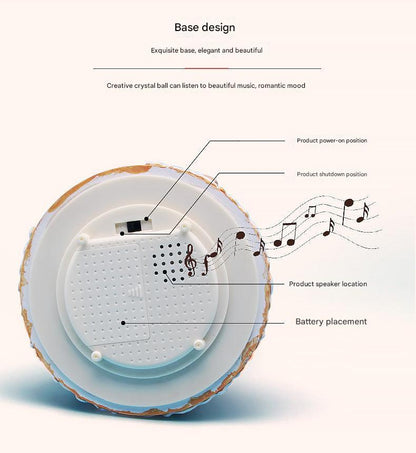 Astronaut Snow Globe Music Box with blue lights