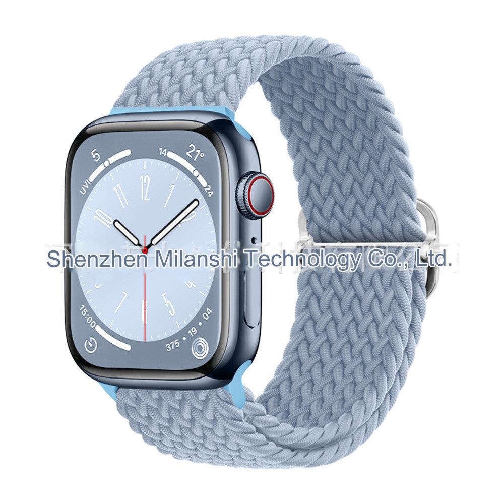 Premium Nylon Woven Watch Band for Apple Watch Series 4, 5, 6, 7, 8, SE, Ultra - Adjustable, Sporty Design