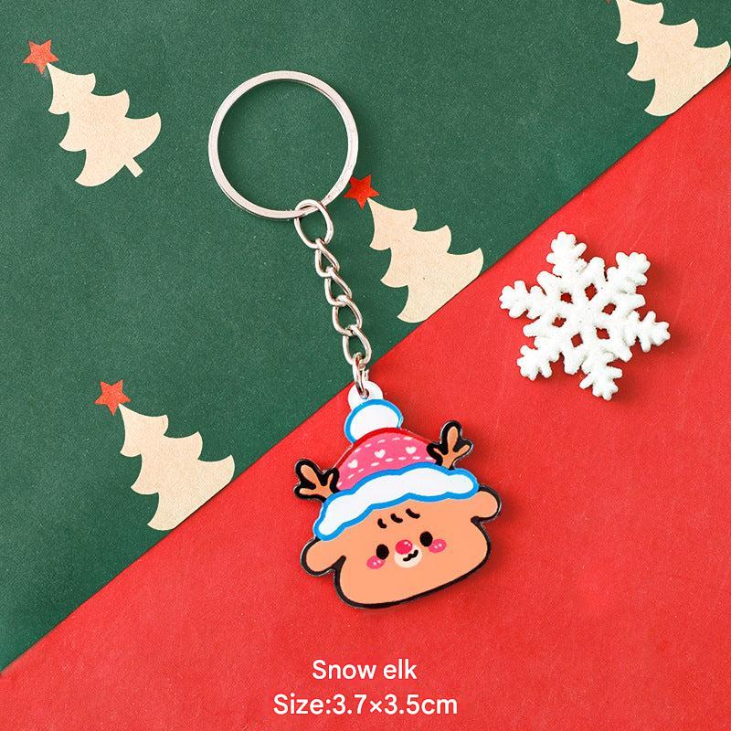 cartoon girl and star keychain