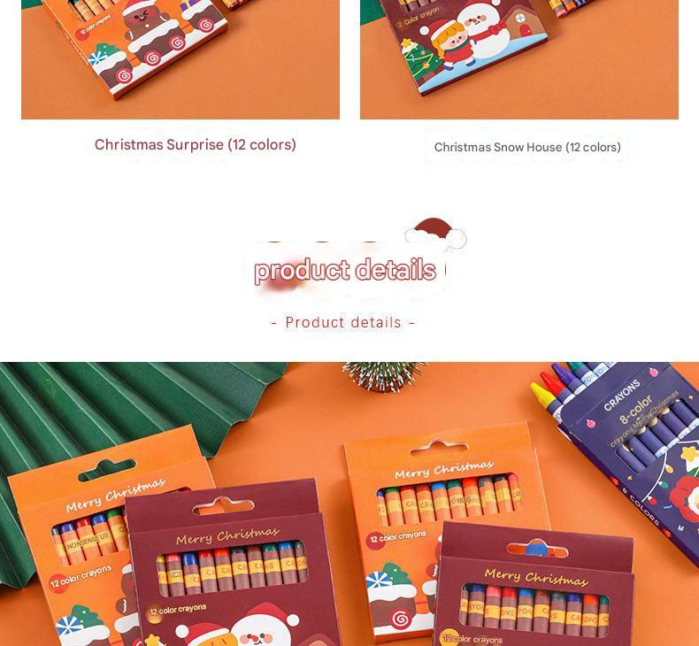 vibrant Christmas Surprise crayon kit