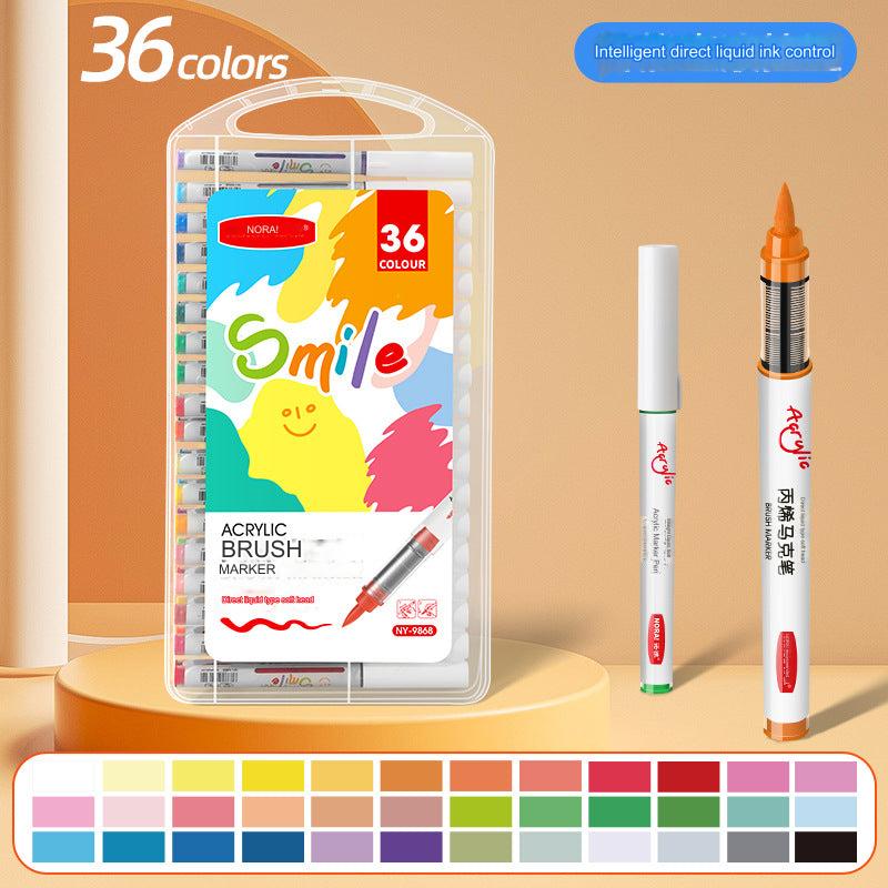 48-Color Liquid Art Markers Set - Premium Acrylic Ink for Artists and Students