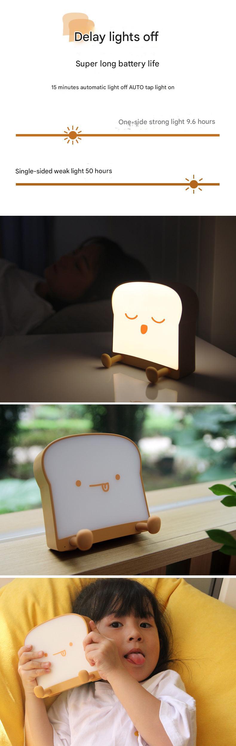 night light with warm glow in kid's room