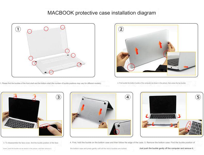 Stylish Marble Hard Shell Case for MacBook Air & Pro - Custom Fit Protective Cover