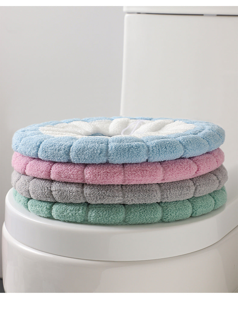 decorative plush toilet seat cover