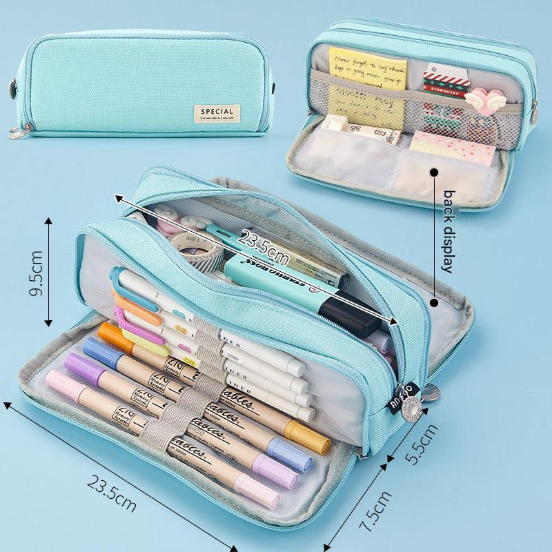 Angoo pencil case interior compartments