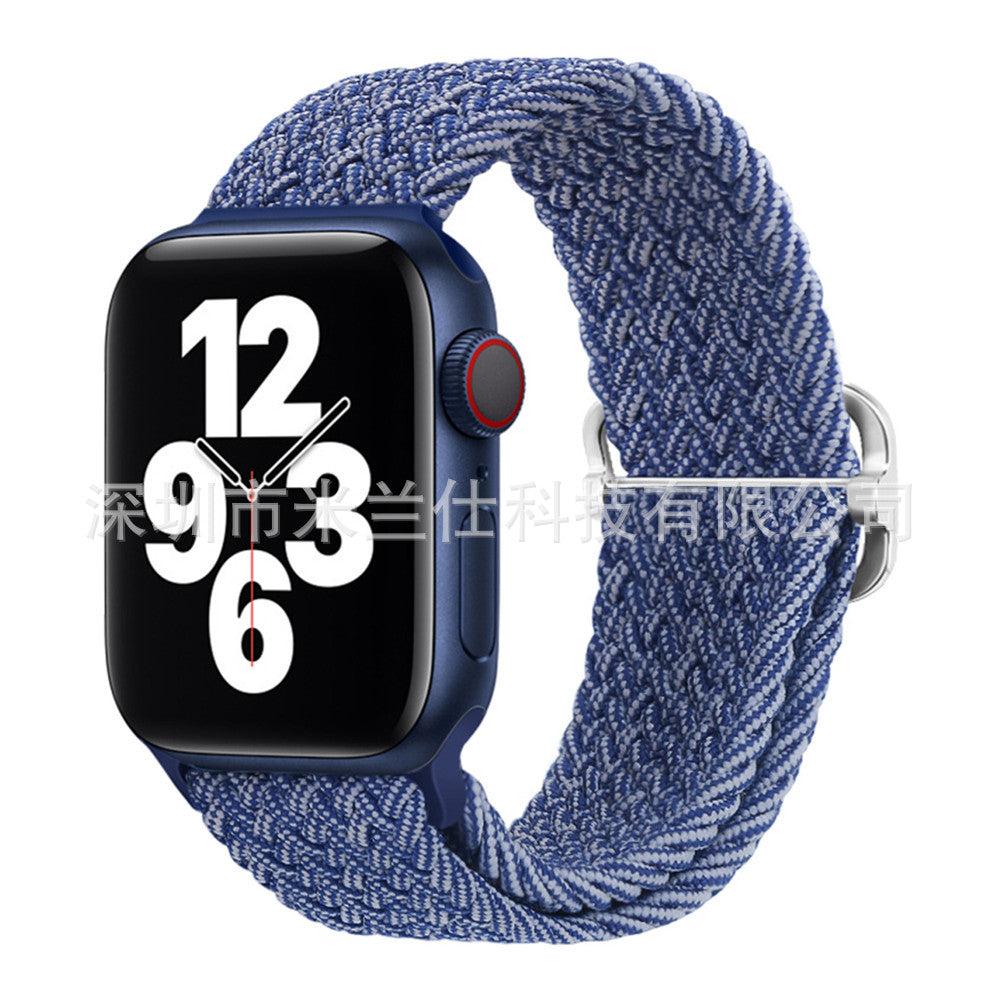 Premium Nylon Woven Watch Band for Apple Watch Series 4, 5, 6, 7, 8, SE, Ultra - Adjustable, Sporty Design