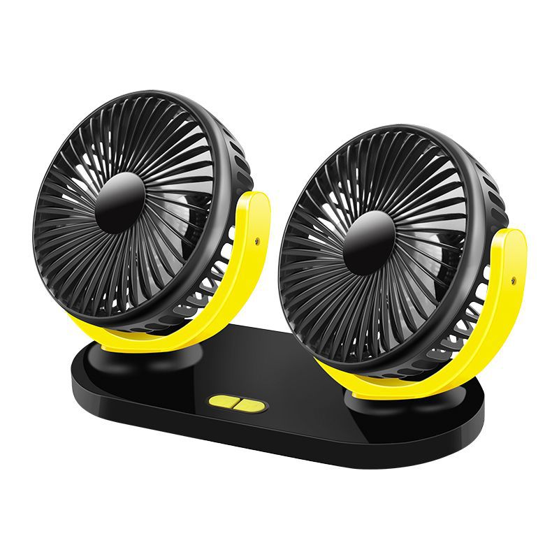 Car fan with suction mount details